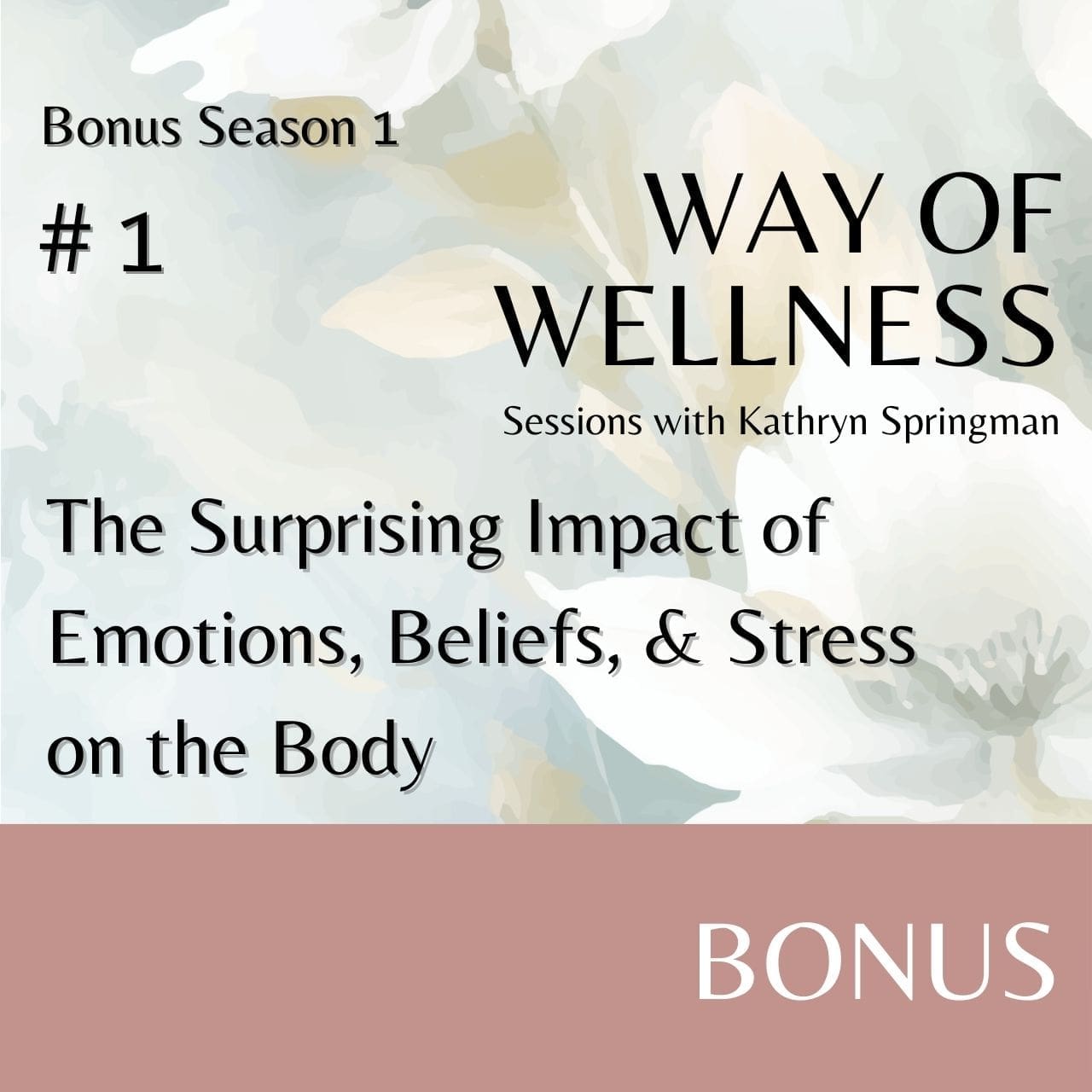 Cover for Ep B1.01 The Surprising Impact of Emotions, Beliefs, & Stress on the Body